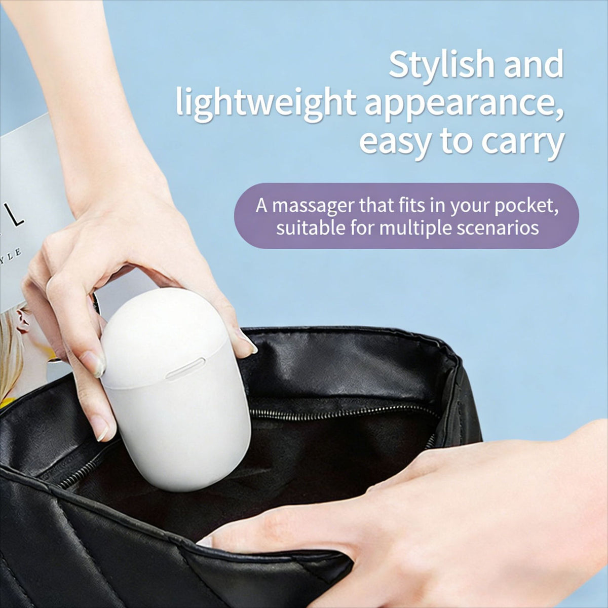 Portable Pulse Massager for Neck Waist Legs and Arms