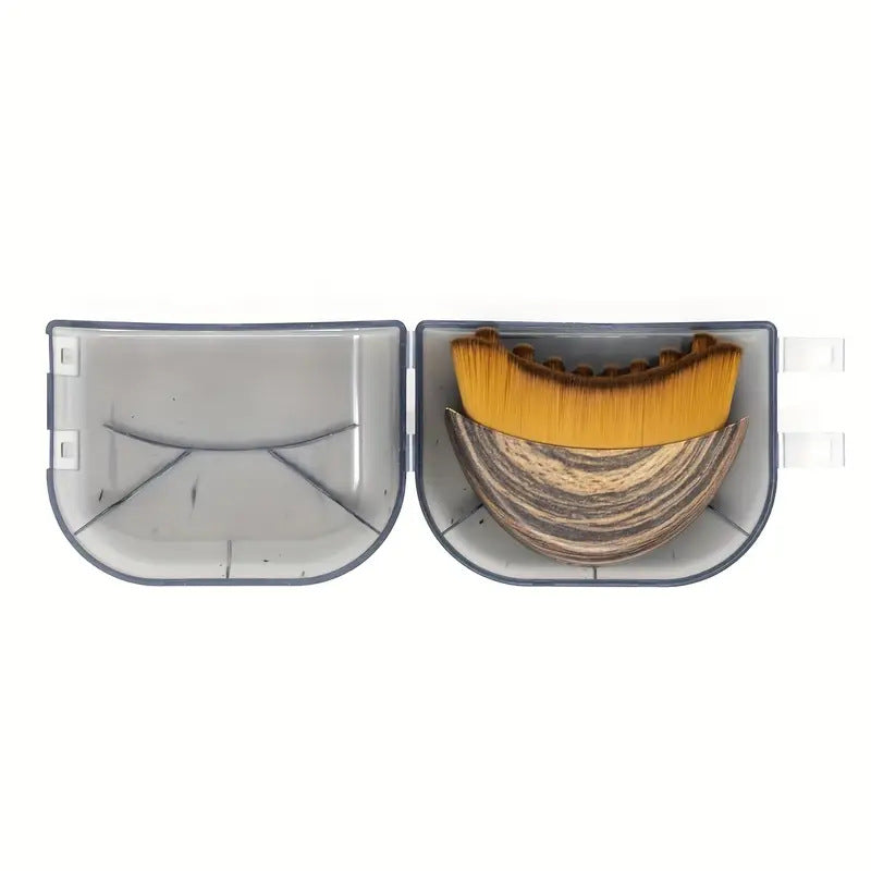 Lymphatic Contour Face Brush for Dry Brushing and Makeup Setting