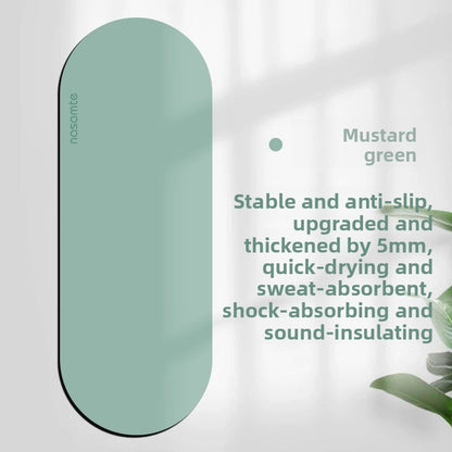 Thickened Non-Slip Oval Yoga Mat